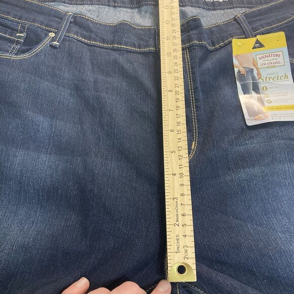 Levi Strauss Women Jeans 28S Mid Rise Straight Simple Stretch premium signature - Picture 10 of 11